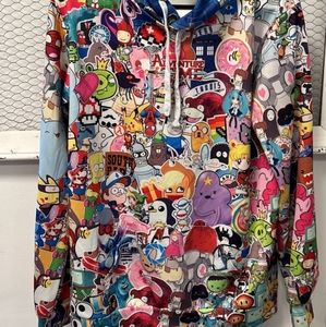Cartoon all star hoodie size m/l